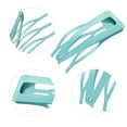 thumbnail image 6 of QUMENEY 24 Pieces Double Grip Hair Clips Metal Snap Hair Clips Women Hair Barrettes for Hair Making, Salon Supplies (Light Blue, 2 Inch), 6 of 7