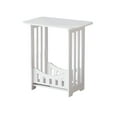 thumbnail image 2 of Fridja Mini End Table, Small Side Table, Nightstand with 2-Layer Storage Shelves, Sofa Table for Small Spaces, Living Room, Bedroom, Stable Frame, Easy Assembly, 15.75x12.6x8.66in, White, 2 of 6