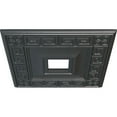 thumbnail image 3 of Ekena Millwork 18"W x 18"H x 3 1/2"ID x 1 1/8"P Eris Ceiling Medallion (Fits Canopies up to 9 7/8"), Hand-Painted Pewter, 3 of 5