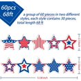 thumbnail image 2 of 68Ft 4th of July Scalloped Bulletin Board Border 60pcs Patriotic Red Blue White Stars Border Sticker 2 Design Self-Adhesive Stars Stripes Trim Border Decor for Independence Day Classroom, 2 of 7