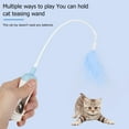 thumbnail image 4 of Jouets Drôles de Plume de Chat avec la Fonction de Nourriture de Fuite et la Conception Interactive de Chaton Jouets de Plume de Chat Teaser Jouet Exercice Intérieur pour Chaton de Chat, 4 of 7