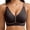 Black, variant on Jelly Bras for Women, Full Coverage Seamless Lace Wireless Bra, W-Shape Push Up Support & Back Smoothing, M-2XL
