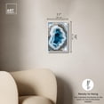 thumbnail image 5 of Gilded Geode Eye II Framed High-Gloss Acrylic Glass Wall Art Blue Geode Wall Art by Art Remedy, White Frame, 10 x 15, 5 of 7