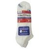 MediPeds Women's Rolltop Socks, White, 4pk