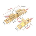 thumbnail image 1 of Attrape-Boule en Laiton Massif Réglable Double Tension Rouleau Attrape Loquet 40Mm, 1 of 10
