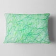 thumbnail image 2 of Designart Clear Green Veins of Marble - Abstract Throw Pillow - 12x20, 2 of 5