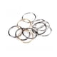 thumbnail image 4 of Wosthever Paquete de 10 llaves de 3cm, decoración de anillos, llavero redondo, organización profesional hecha a mano, círculo, accesorios artesanales Artesanía Plata Wosthever HA065675-03B, 4 of 6