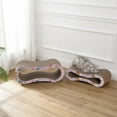 thumbnail image 7 of THE LICKER STORE Suvi 26" Modern Cardboard Infinity 2-in-1 Lounge Bed Cat Scratcher with Catnip, Pattern Party, CSR1014D, 7 of 7