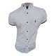 thumbnail image 2 of Camisa Manga Corta Slim Fit Hombre Casual Vestir Cuello Mao, 2 of 8