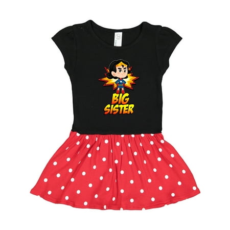 

Inktastic Big Sister Superhero Gift Toddler Girl Dress