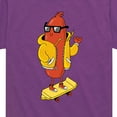 thumbnail image 3 of Instant Message - Hot Dog Skater - Toddler And Youth Short Sleeve Graphic T-Shirt, 3 of 7