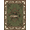 Olive Green Rust Cream, Pattern 2, variant on ODIKA Bass Fishing Lake Distressed Border Stars Stripes Vintage Fish Refined Pet Friendly & Kids Safe Bedside for Bedroom, Nursery, RV