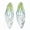 Light Green, variant on 50Pcs Resin Big Wing Charms Insects Wing Pendants Colorful with Gold Foil 51mm-Random Mixed