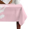 thumbnail image 4 of Coral Pink Table Cloth Waterproof Tablecloths, Coastal White Ocean Marine Nautical Beach Tablecloth Dining Table Cover for Kitchen Party Tabletop Outdoor, Rectangle Tablecloth 60x102 Inch, 4 of 9
