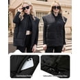 thumbnail image 6 of Fanient Womens Oversized Puffer Vest Sleeveless Zip Up Padded Jacket Vest Lightweight Winter Coat Outwear, 6 of 8