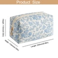 thumbnail image 3 of Bolsa de maquillaje HHQQWZ bolsa de cosméticos de viaje para mujeres niñas azul, 3 of 7