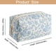 thumbnail image 4 of Bolsa de cosméticos HHQQWZ para maquillaje de viaje, paquete de dos unidades, rosa y azul con estampado floral, 4 of 7