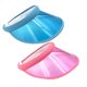thumbnail image 2 of 2 sombreros vacíos de moda para exteriores, de plástico, con protección solar, ajustables, resistentes a los rayos ultravioleta (rosa y azul)., 2 of 5