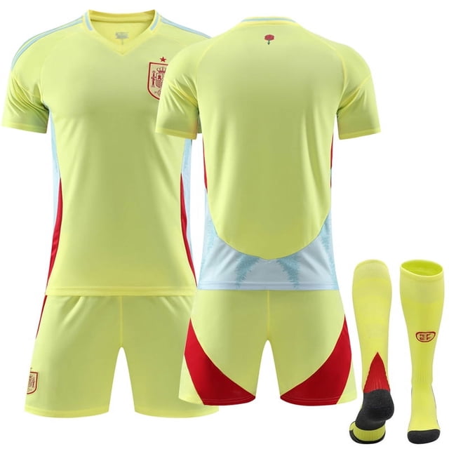 Maillot de Soccer Extérieur Hommes Femmes GAVI 9# MORATA 7# pour Garçons Filles