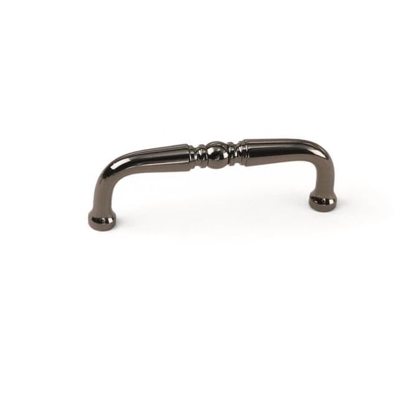 Laurey 45312 3 in. Pull - Solid Brass & Black Chrome