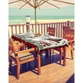 thumbnail image 2 of Fsddascl Christmas Outdoor Tablecloth - 60x120 Inch Rectangle Dining Table Cover, Red Black Plaid Snowman Xmas Winter Snowflake Waterproof Outdoor Table Cloth with Umbrella Hole & Zipper for Patio, 2 of 7