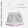 thumbnail image 5 of Kids' Beach Pants Comfortable Swim Trunks Pastel Pink Marble Texture Shorts for Pool Vacation and Lounge Wear 2T, 5 of 8