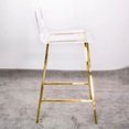 thumbnail image 3 of Heavenly Collection Clear Acrylic Counter Stool with Golden Base – Perfect for Kitchen Island or Dining Area, 3 of 6