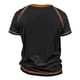 thumbnail image 3 of Men's Raglan T-shirt Retro Short Sleeve Round Neck Letter Printing Tops M, 3 of 3