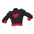 thumbnail image 6 of Baqcunre Valentine'S Day Shirts For Women Fall Vintage Sweater Loose Long Sleeve Crewneck Knitted Pullover Sweater Color Matching Tops(Black S-XL),Womens Tops Graphic Tees Shirts For Women, 6 of 7