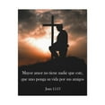 thumbnail image 4 of Scripture Walls Juan 15:13 Greater Love Soldier Spanish Christian Wall Art Print Ready to Hang Unframed, 4 of 13