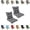Gray, variant on Eurhowing Waterproof Patio Rocking Chair Cushions 1-Piece, 3" Thick Outdoor Chair Cushion with Ties, Non-Slip Seat Pad for Garden Lawn Furniture, 1Pack, Green