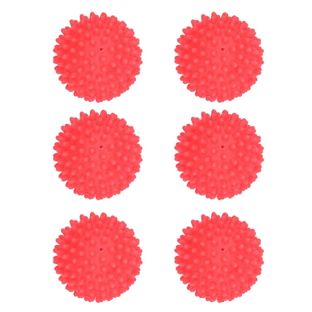 6 Pcs Boule de Lavage, Fournitures Ménagères Réutilisables en PVC, Lavage Sans Détergent pour Machine à Laver