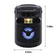 thumbnail image 3 of Altavoz Bluetooth, Estéreo Portátil Al Aire Libre con Luces de Color, Mini Estéreo Portátil con Soporte de Karaoke, 3 of 9