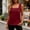 Wine, variant on Olyvenn Women's Summer Solid Square Neck Pleated Cami Top Sleeveless Pullover Casual Loose Fit Tank Top Navy L
