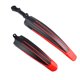 thumbnail image 1 of Advancent Guardabarros ajustables para bicicleta, 2 uds., guardabarros para rueda delantera/trasera, alas para bicicleta de montaña, accesorios Ciclismo negro rojo, 1 of 6