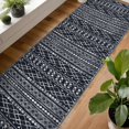Long Hallway Runner Rug 2.6x16 Washable Moroccan Vintage Black Boho Non ...