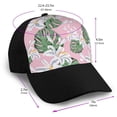 thumbnail image 2 of Naloa Lilies Flowers Adult adjustable Print Baseball Hat, Patchwork curved brim baseball capfor Men and Women, One Size, 2 of 5