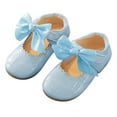 thumbnail image 3 of NOKIO Girls' Closed Toe Mary Janes Kids Mary Jane Ballet Flats Girls' Formal Flats Girls Dress Shoes For Girls Wedding Bowknot Girl Shoes Princess Party School Shoes Low Heel For Kids, 3 of 7
