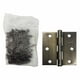 thumbnail image 3 of Bisagra Cuadrada Cabeza Plana Acero Laton Antiguo 3x3 20 Pzs Santul 6931, 3 of 5