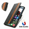 thumbnail image 4 of Decase for iPhone 12 Mini Flip Wallet Cover,Shockproof Flip Kickstand PU Leather Case with Cash & Card Slots Holder Stand Cover, Business PU Leather Wallet Phone Case for iPhone 12 Mini,Black, 4 of 10