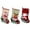 3 Pack-A, variant on URMAGIC Christmas Stockings, 3 or 4 Pack 12" Personalized Large Christmas Stockings Santa, Snowman, Reindeer, Xmas Bear 3D Plush with Faux Fur Cuff Party and Christmas Decorations
