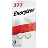 Energizer 377 Batteries (2 Pack), Silver Oxide Button Cell Batteries