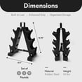 thumbnail image 2 of BalanceFrom 50 lb Neoprene Coated Iron Dumbbell Hex Weights Set with Stand, Color-Coded, 2 of 12