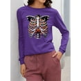 thumbnail image 2 of Candy Corn Skeleton Ribcage Halloween Graphic - Men's Long Sleeve, 2 of 4