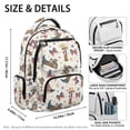 thumbnail image 7 of HUISEFOR Cowboy Boots Bow School Backpack for Kids 17 Inch School Bag Backpack for School, Lightweight Flap Backpack with Side Pockets Breathable Shoulder Bookbag Ages 6-12 Back to School, 7 of 7