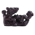 thumbnail image 1 of Estatua de dragón chino 2024 Figura de dragón de madera del zodíaco chino Mini estatua de dragón chino de madera Figura del zodíaco negro, 1 of 8