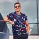 thumbnail image 4 of Balery Red White Blue Fireworks 1 Camisa Polo de Hombre con Estampado, de Manga Corta y Tejido Medio, Camisa Tipo Golf Polo-Large, 4 of 6
