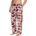 thumbnail image 6 of Logiee rock Skull record heart Print Pajama Pants for Men,Men’s Pajama Bottoms,Mens PJ Pants with Pockets & Button Fly-XX-Large, 6 of 6