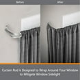thumbnail image 4 of Kenney ® Fast Fit Easy Install Superior Hold Premium Curtain Rod, 2-Pack 28-48" - White, 4 of 5