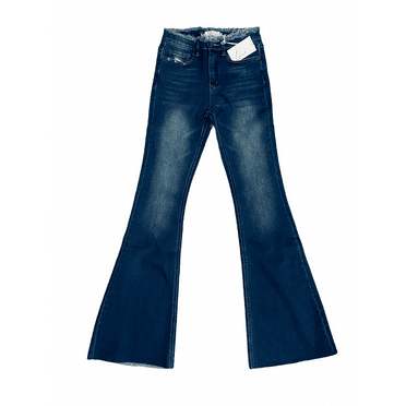 Women's Low Rise Jeans Wide Legged Raw Hem by LOUIE  Size 28